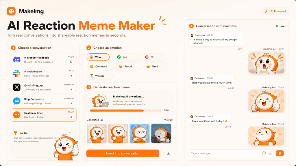 AI Reaction Image Generator cover illustration