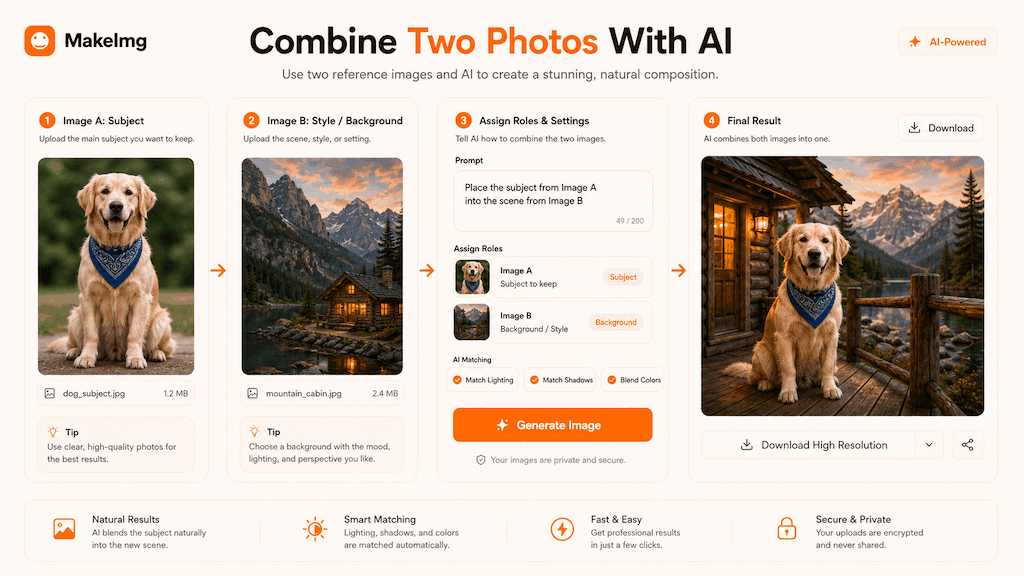 Combine Two Photos With AI cover illustration