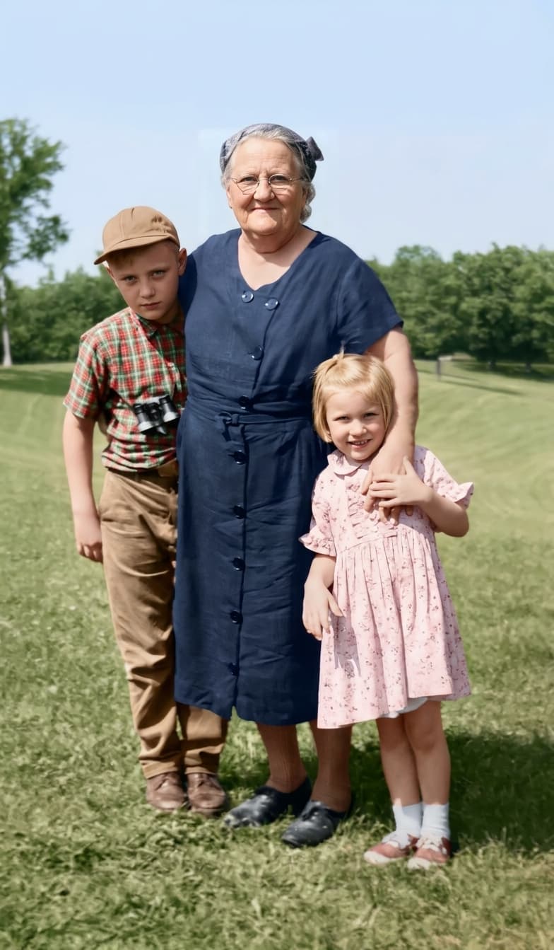 Photo restore example: after